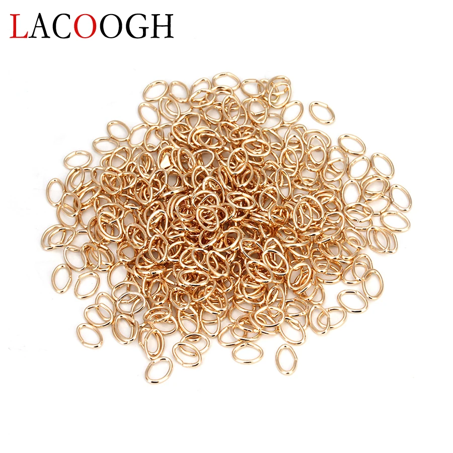 Wholesale 200pcs/lot Gold Silver Rhodium Color 7*5mm Oval Split Jump Rings Link Loops Connectors for DIY Jewelry Making Findings | Украшения