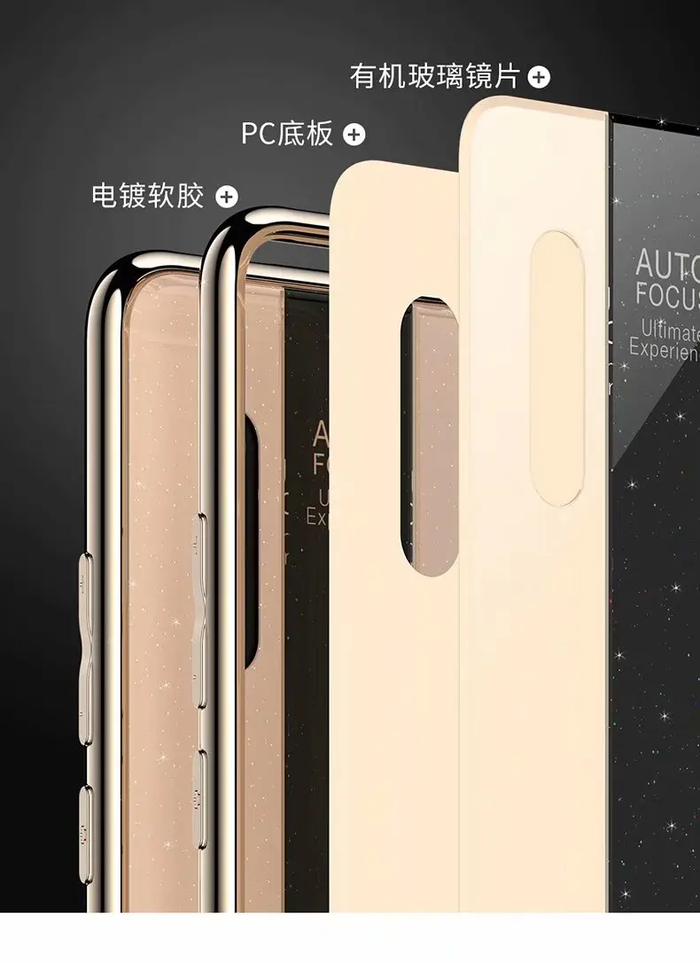 ДЛЯ VIVO V15 Pro чехол Роскошный TPU кромка + Жесткий ПК плексигласа защитный на заднюю