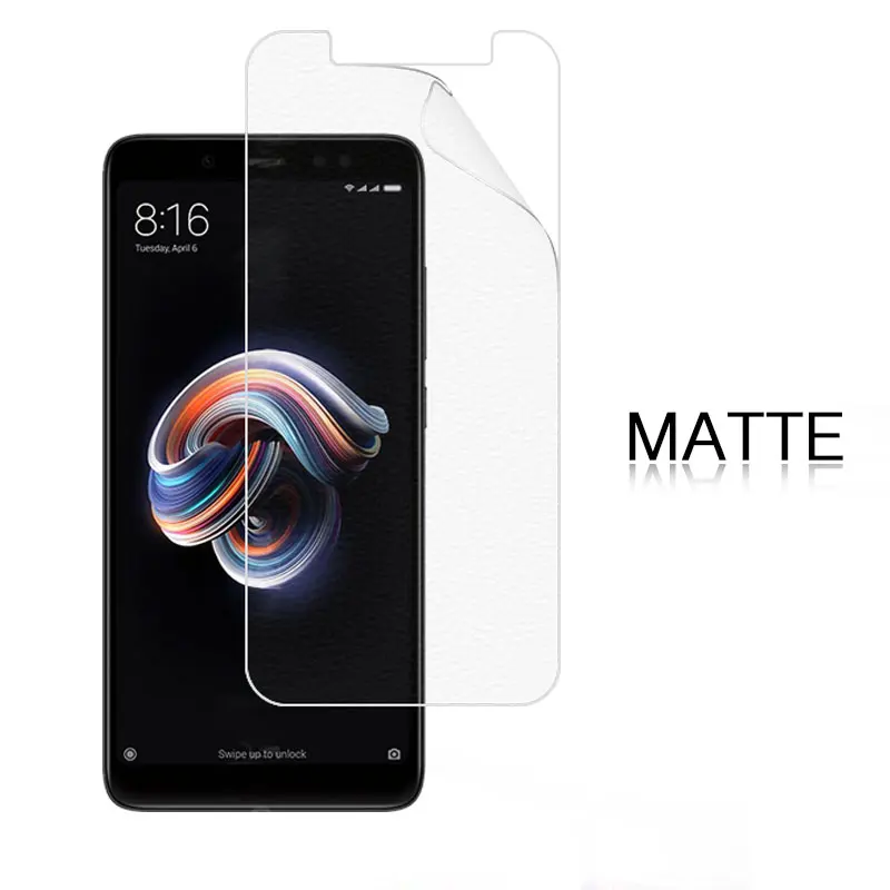 HD прозрачная глянцевая Защитная пленка для Xiaomi Redmi note 5 Pro SD636 99 В матовая против