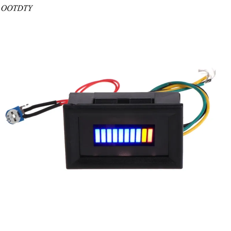 OOTDTY 12V Unversal автомобильный измеритель масштаба масла светодиодный индикатор