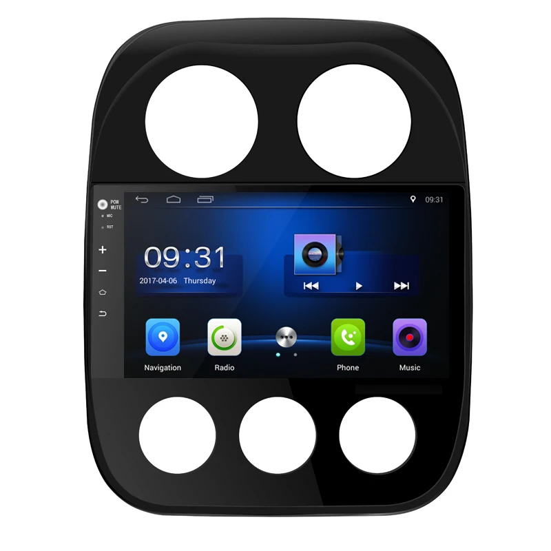 Android 8,1 подходит JEEP COMPASS/Patriot 2007-2012 2013-Автомобильный DVD Плеер Мультимедиа навигации gps радио ПК накладка 3g WI-FI
