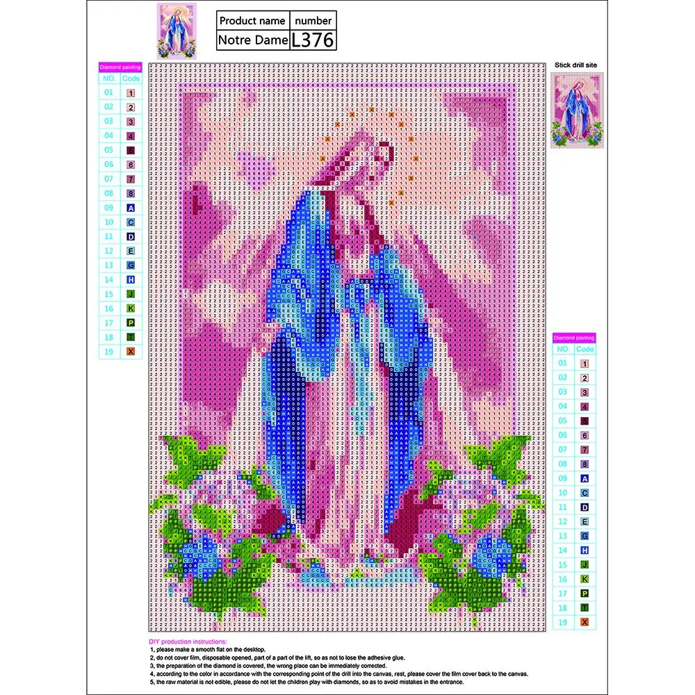 Diy Алмазная картина религиозная икона полная круглая вышивка значок Стразы