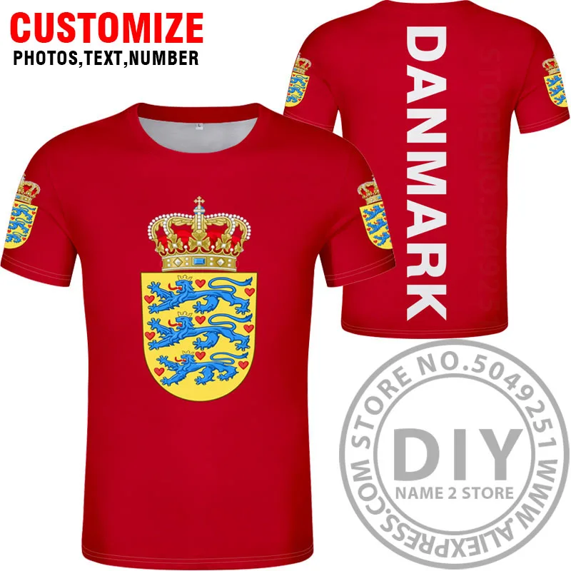 Style 7 Датская футболка с логотипом,, на заказ, с именем, номером dnk, футболка, Национальный флаг, датское Королевство, страна, danmark, dk, принт, фото, одежда - Цвет: Style 7