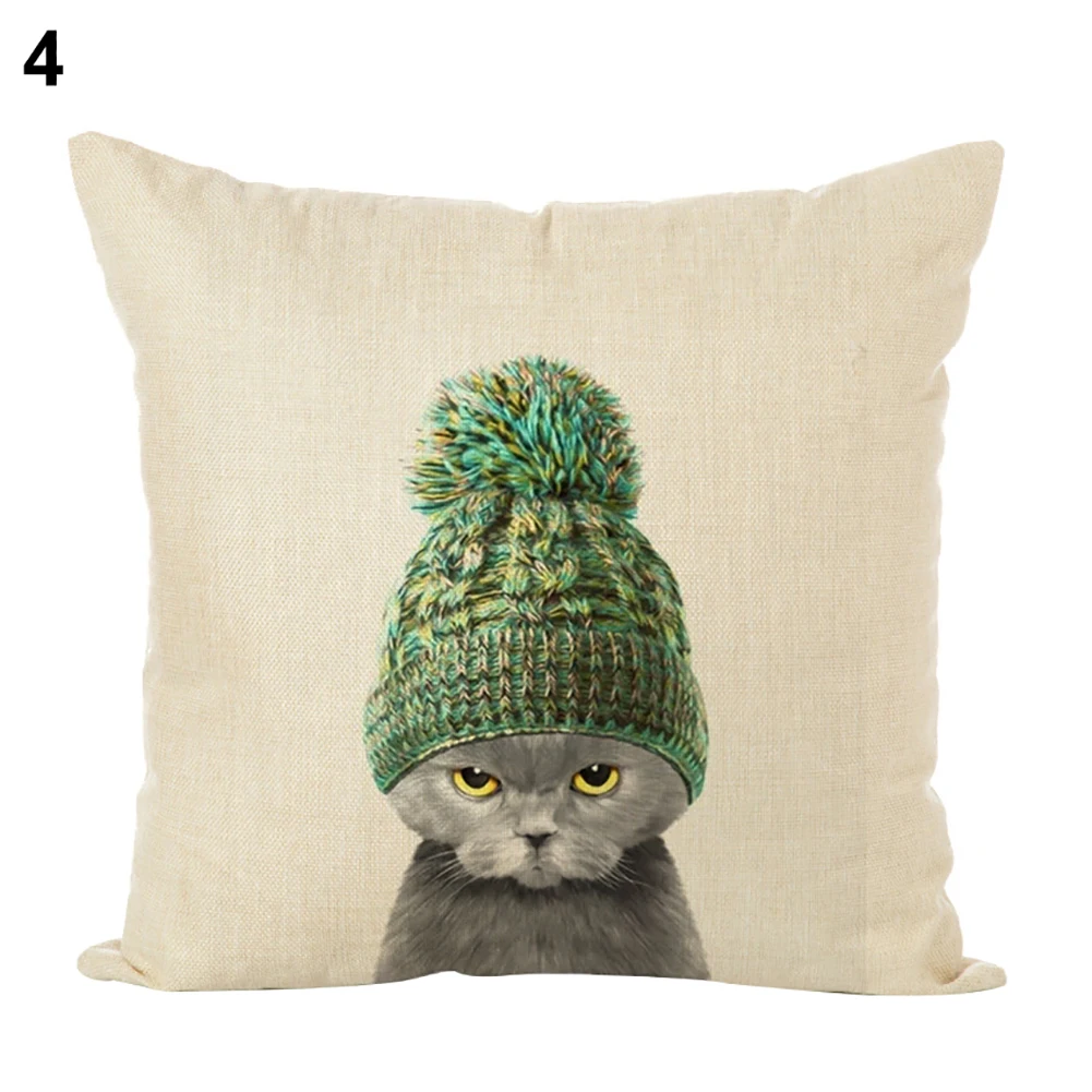 Мягкий чехол для подушки в виде боксерской кошки/панды дивана модное украшение