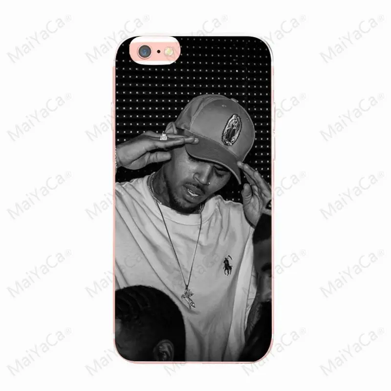 Чехол Chris Brown для iphone 7plus X 8 8plus 7 6 6s Ультратонкий силиконовый защитный чехол 12 mini
