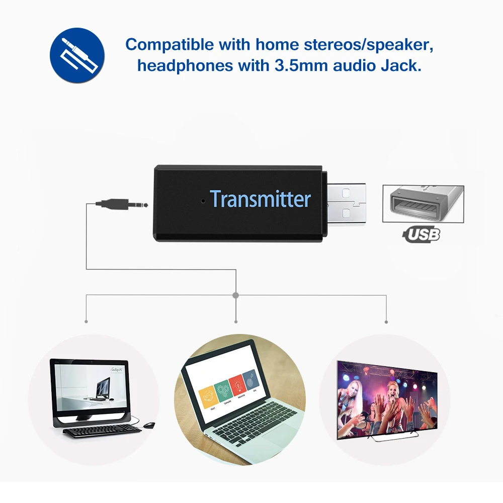 FORNORM Blutooth 3 0 Беспроводной передатчик для автомобиля Музыка Аудио Bluetooth ресивер