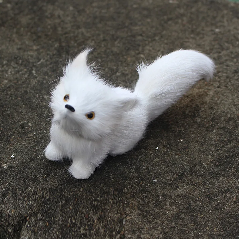 Качественная Искусственная лиса из кроличьего меха милые яркие Имитационные