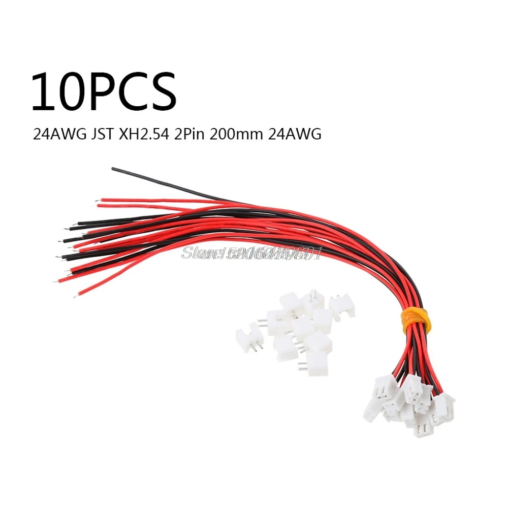 10 шт./лот 24AWG JST XH2.54 2 контактный разъем проводной кабель длина 20 см R16 оптовая