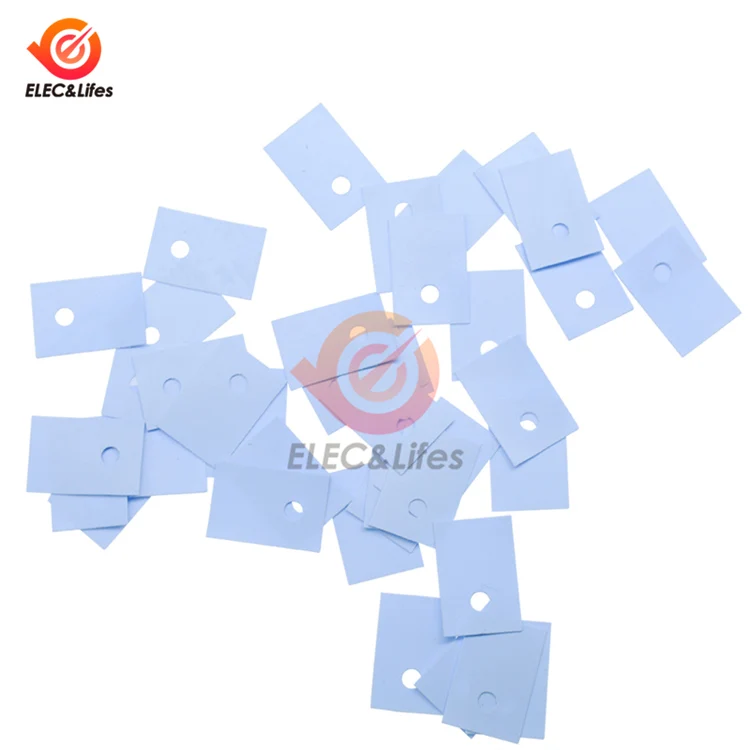 100ps Insulate pads 100 шт TO220 до-220 изоляционные частицы изоляционные прокладки силиконовые теплоотвод изоляционная пленка - Цвет: 100ps Insulate pads
