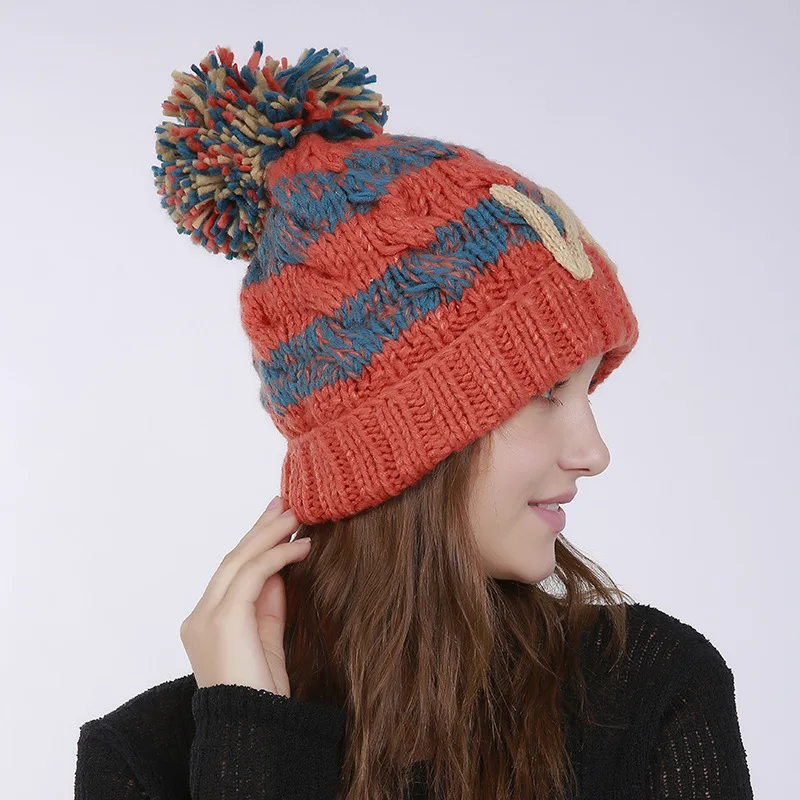 Skullies Beanies шапки женские зимние теплые кашемировые маски для лица классический