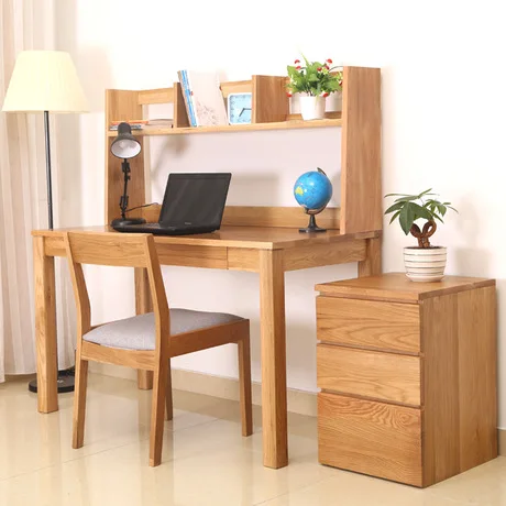 Стол компьютерный из массива дуба с полками и для хранения|wood computer desk|computer deskcomputer