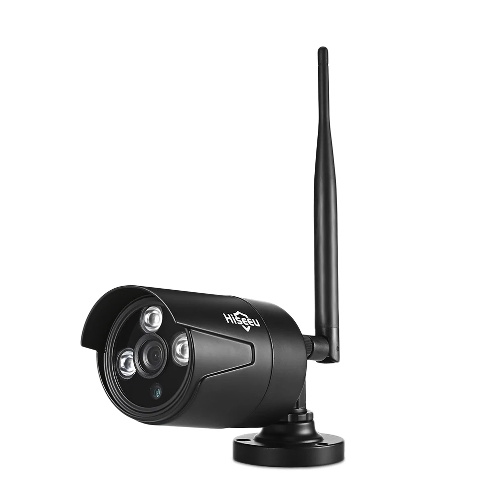 Hiseeu WNKIT 4HB612B 4CH Беспроводная CCTV 1080P NVR комплект открытый WiFi WLAN 2.0MP IP камера