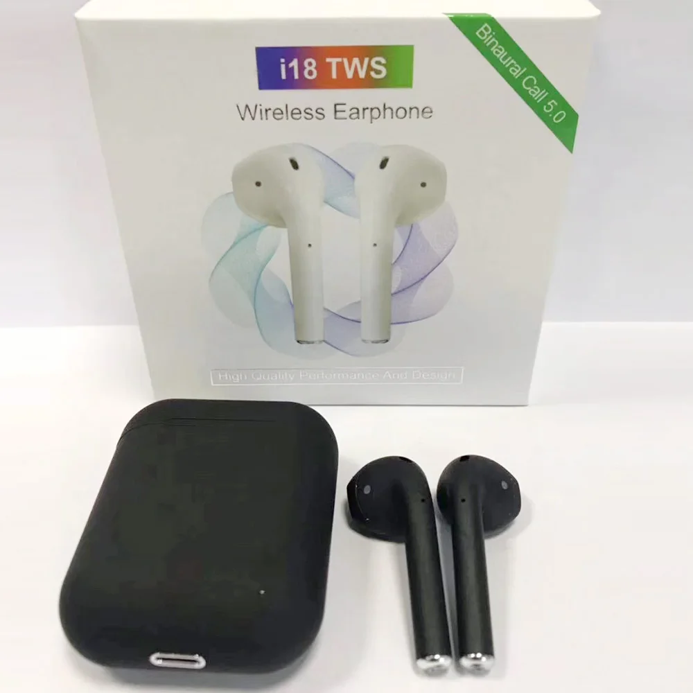 2019 оригинальный i18 наушники вкладыши TWS Bluetooth 5 0 беспроводной 3D звука наушников