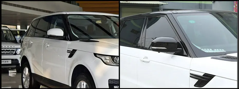Углеродное волокно стиль для Landrover Discovery 4 Range Rover Sport RR Sport-17 ABS пластик боковое зеркало заднего вида накладка