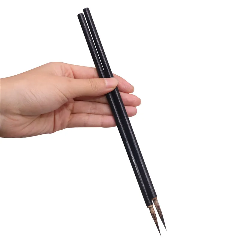 Кисть для рисования черная большая каллиграфии 4 шт. | Канцтовары офиса и дома