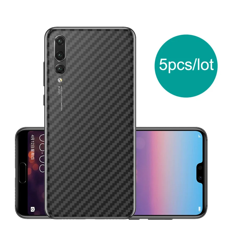 5 шт./лот пленка для Huawei Mate 20 Pro X lite углеродное волокно мягкая задняя наклейка с