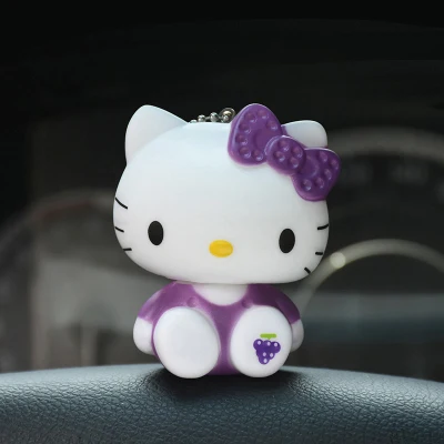 Hello kitty Doraemon Кики медведь мех помпоны детская игрушка брелок женский брелок металлические брелки для ключей ключи от машины сумка кулон Шарм D62 - Цвет: 10