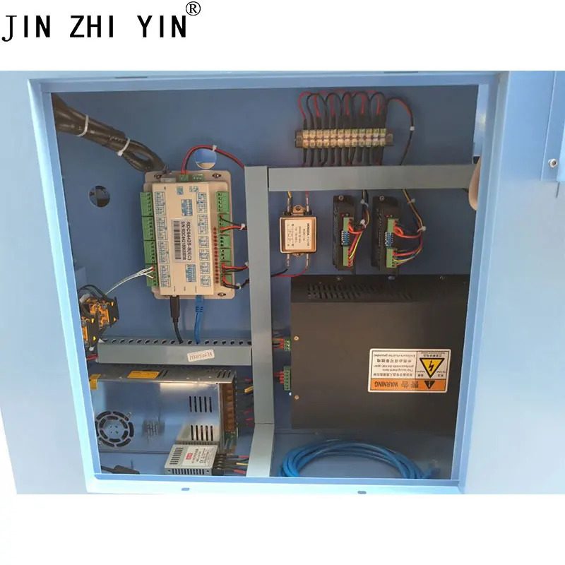 JINZHIYIN 4060 CO2 лазерный гравировальный станок 60w/80w/100w reci power Ruida control режущий honeycomb