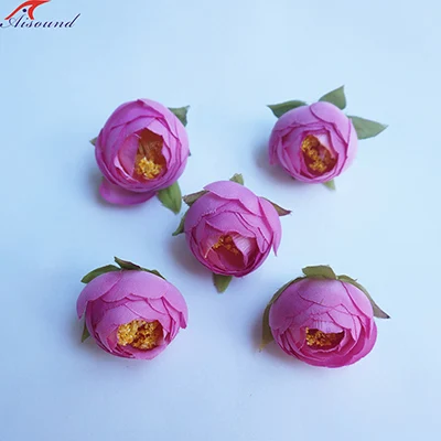 Color 7 dull red 50 шт./набор, искусственные головки цветов из шелка, Камелия, ручная работ, поставки свадебных гирлянд для украшения, flores artificiais - Цвет: Color 7 dull red
