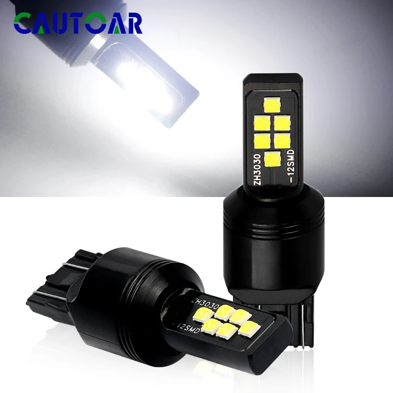 2 шт. автомобильная светодиодная сигнальная лампа T20 7443 7440 Led W21W W21/5 W WY21W Canbus Авто