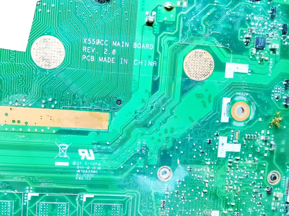 Оригинальная материнская плата для ноутбука ASUS X550CC X550CA 1007U GT720M 2 Гб REV 0