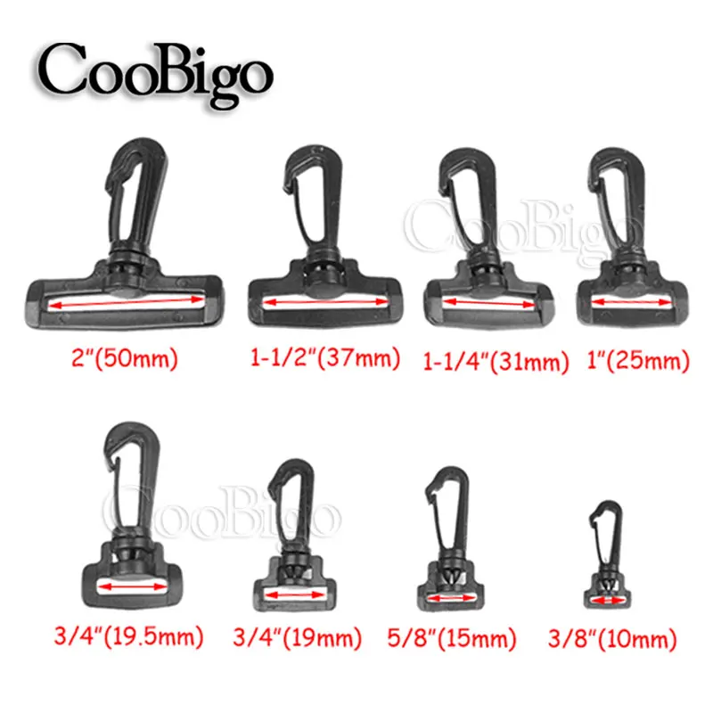 10 шт. 8 размеров на выбор Пластиковые Поворотные застежки крючки пряжка фурнитура