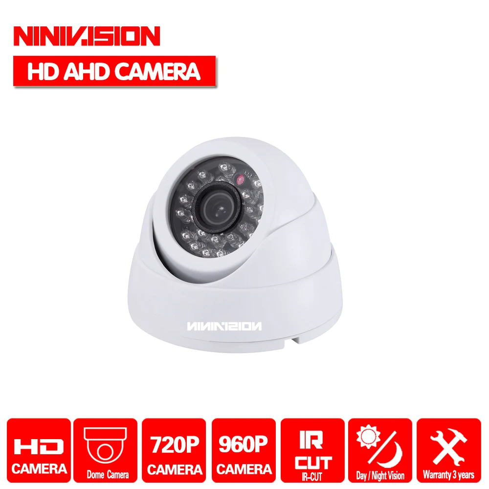 

HD 24pcs IR LED Night vision Real 720P 960P 1/3" Color CMOS High Resolution IR Indoor Dome Camera 1.0MP 1.3MP CCTV Camera