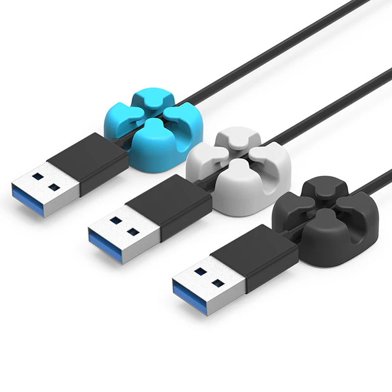 Single Hole Wire Camp Desktop Cable Organizer Silicone Clip Data Storage Buckle Card Line Device | Электроника
