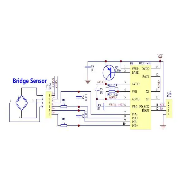 1 шт. двухканальный HX711 датчик давления для взвешивания 24-битный прецизионный