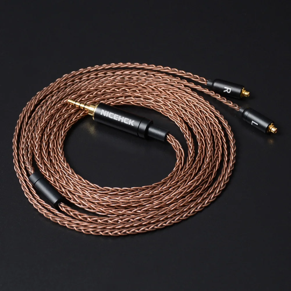 NiceHCK 8 Core 6N GC OCC SingleCrystal медный кабель MMCX/2Pin 3 5/2 5/4 4 мм сбалансированный для LZ A7 ST10S NX7