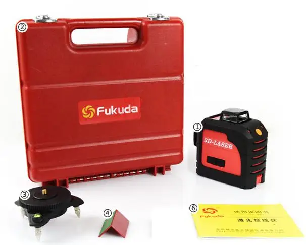 360 самонивелирующийся лазерный уровень автоматическое выравнивание fukuda 3d