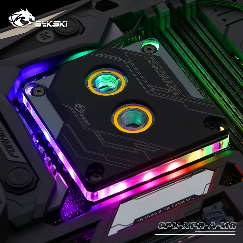 Bykski cpu водоблок для Intel 1151 115x2011 RBW(5 V) черный охладитель воды жидкостного охлаждения