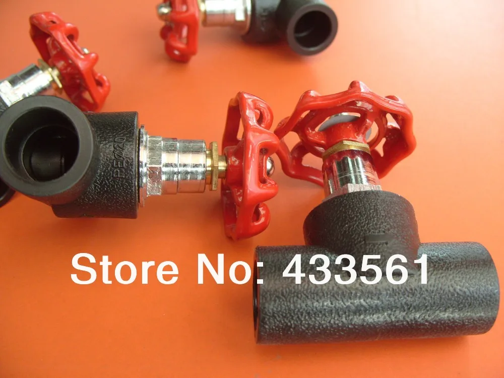 Бесплатная доставка HDPE запорные клапаны DN20-D110 Соединительный соединитель для