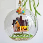 Кукольный дом сделай сам, куклы со стеклянным шаром, домики, миниатюрный кукольный домик ручной работы, игрушки для девочек, подарок на день рождения, летающая кабина, Destiny B006