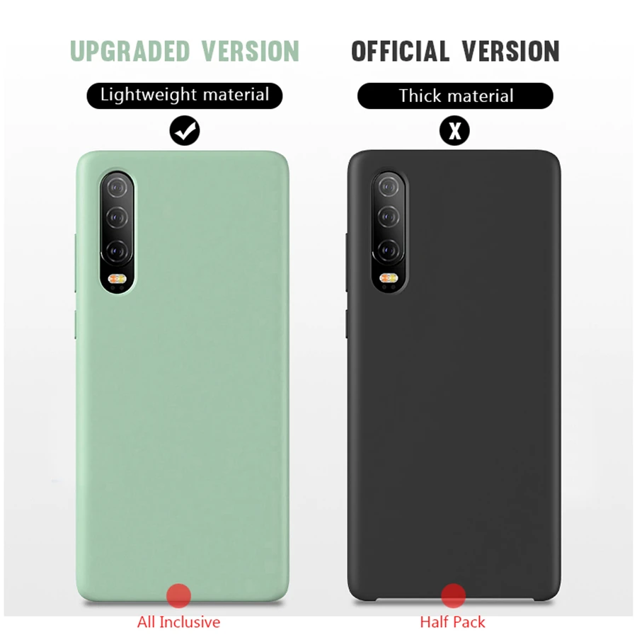 Оригинальный жидкий силиконовый чехол BUYFUN для Huawei P30 pro P20 lite Mate 20 Nova 4 Honor 10 9