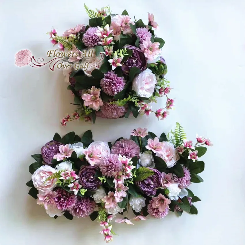 3D Artificial Silk Flower Ruuner Rose new Hydrangea Leaf Table Runner Wedding Party Decoration | Дом и сад