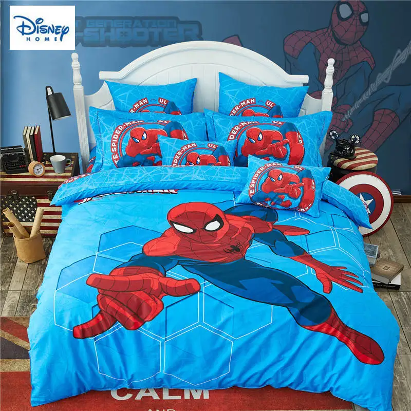 

3D Spider man bedding set for kids comforter duvet covers twin size bedroom decor queen bed sheets cotton bedspread 3-5 pieces