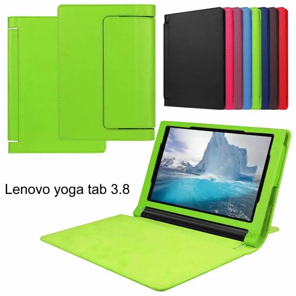 3 в 1 роскошный Личи узор из искусственной кожи чехол для lenovo Yoga tab 850F YT3 850M + пленка