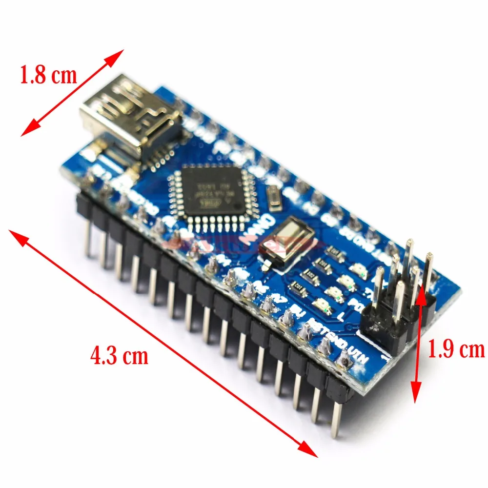 10 шт. мини usb Nano V3.0 ATmega328P CH340G 5 в 16 м плата микроконтроллера для Arduino NANO 328P 3 0 DIY|controller