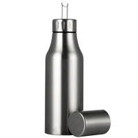stainless steel olive oil dispenser leakproof oil vinegar pourer bottle for kitchen accessories
