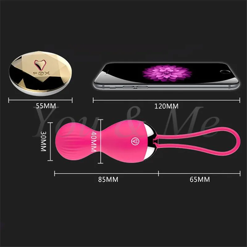 Беспроводные шарики Кегеля с дистанционным управлением вагинальное плотное