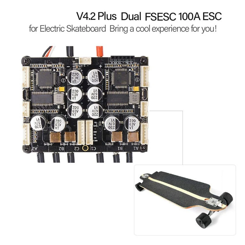 V4.2 плюс двойной Fsesc 100A Esc электронный контроль скорости с Bec радиатором для