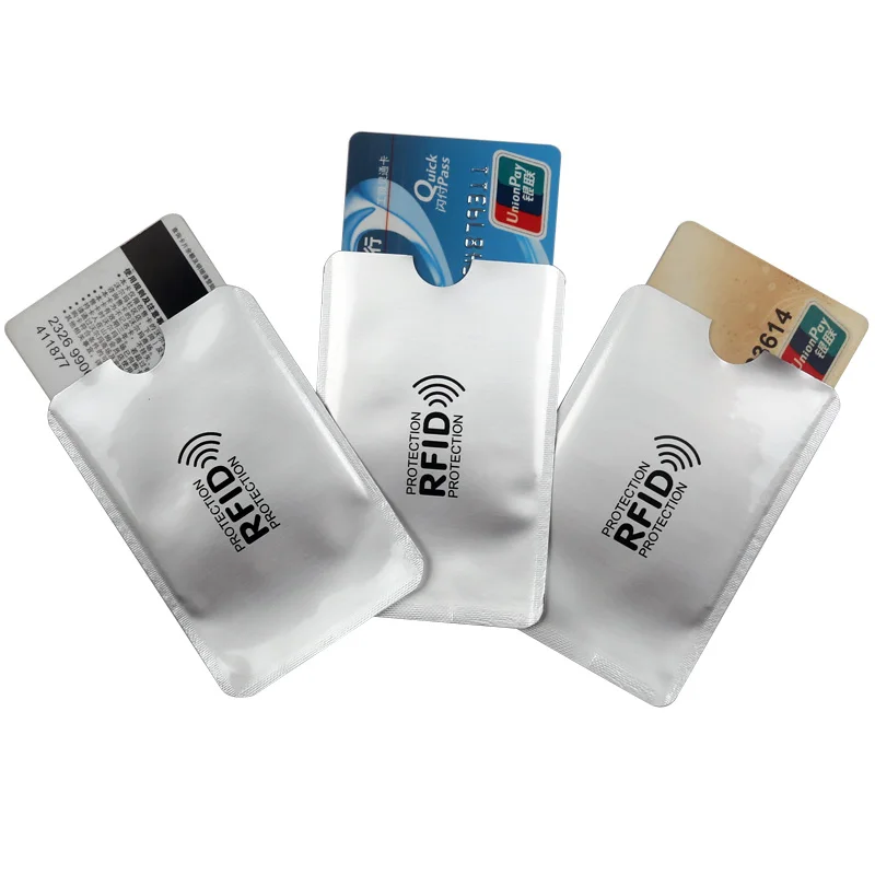 anti rfid card holder card id holders Protector NFC Contactless Signal Blocker