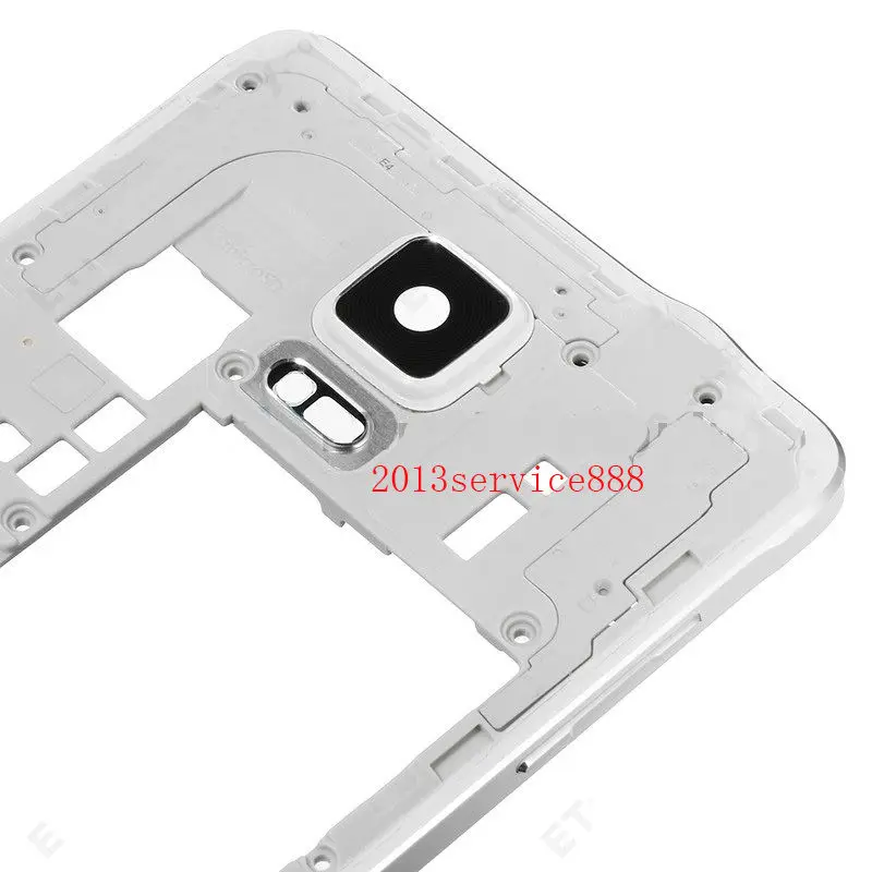 Новый корпус средней рамы с ободком для камеры Samsung Galaxy Note 4 N910F N910T белый/черный |