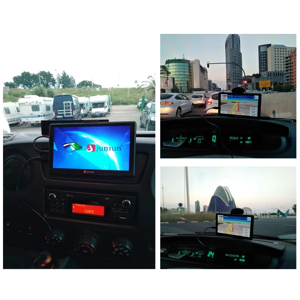 Новый 7 дюймов hd gps навигации емкостный экран Bluetooth заднего вида FM 8 ГБ / 800 мГц