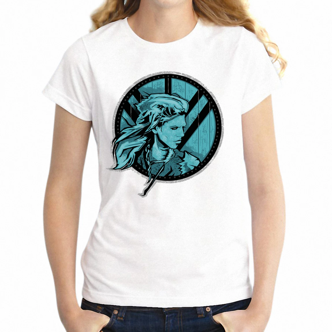 8 Женская футболка Vikings Shield Maiden Lagertha The Shieldmaiden, лучшая девушка, Go To Valhalla Badass, потрясающая футболка для девочек с рисунком - Цвет: 8