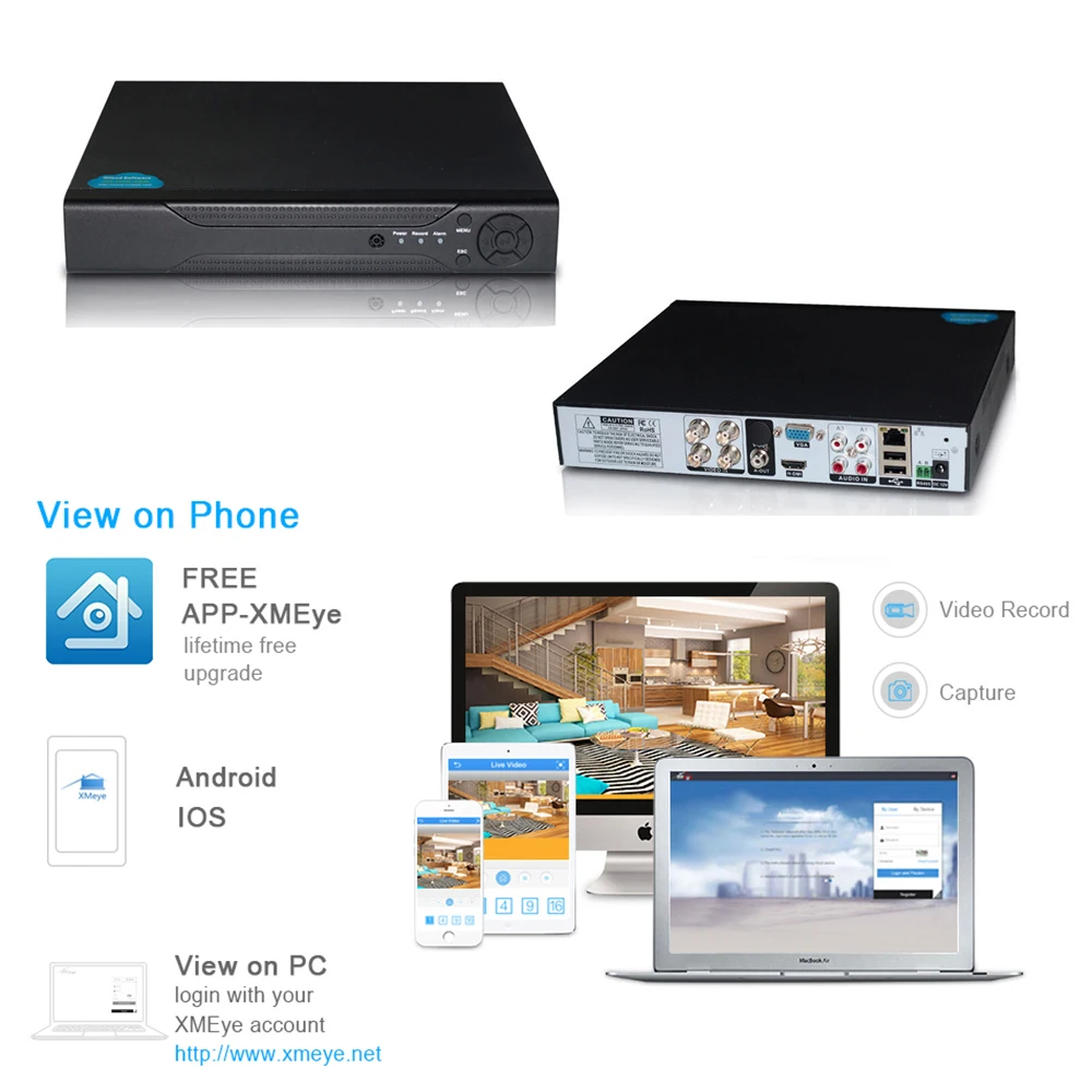 YiiSPO 4CH/8CH 16CH 1080N TVI CVI AHD 5in1 DVR/1080P NVR видеорегистратор DVR для AHD/аналоговой камеры IP onvif