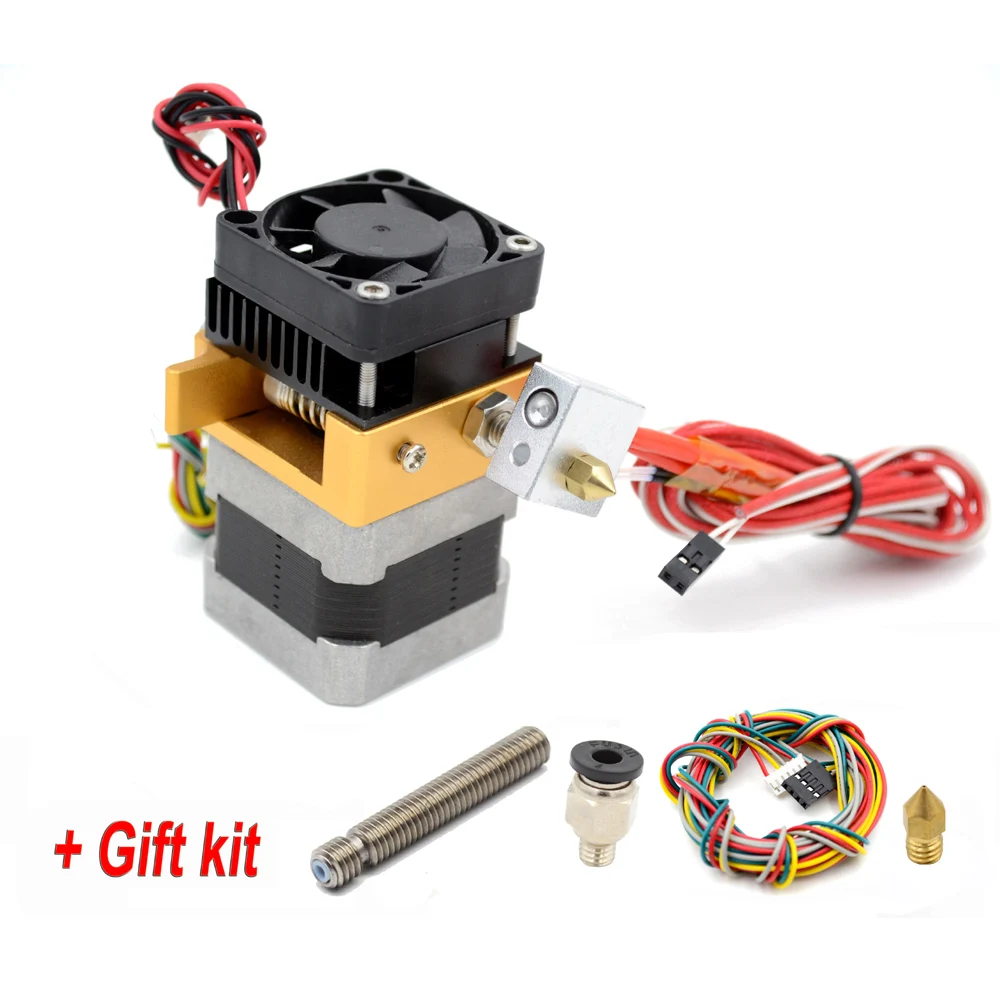 Обновлен 3D Головка Принтера MK8 Экструдер j-глава Hotend Сопла 0.2/0.3/0.4/0.5 мм Подачи на