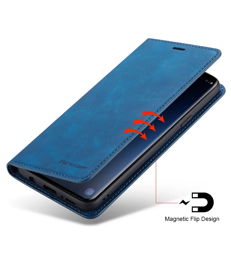 Чехол-книжка для samsung Galaxy S9 Plus, Магнитный чехол для телефона, чехол для samsung S9, кожаный чехол-бумажник для samsung S 9 Plus, чехол