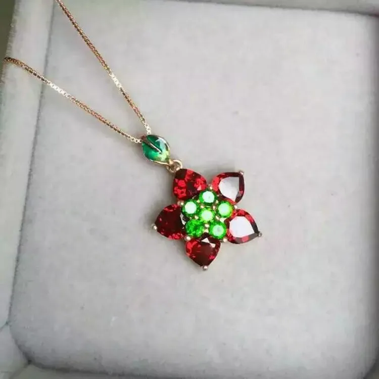 KJJEAXCMY boutique jewels 925 Чистое серебро натуральный прозрачный Кристальный кулон с